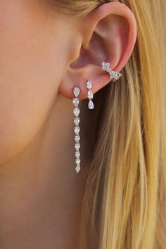 Drop Single Cut Diamond Earrings, Pear-shaped Diamond Earrings In Fine Jewelry Style, Pear-shaped Diamond Earrings With Vvs Clarity, Earrings Expensive, Lorraine Schwartz Jewelry, Earrings Outfit, Teardrop Diamond, Diamond Choker Necklace, Expensive Jewelry Luxury