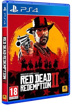 the red dead game is on display in this box art for the playstation 4 console