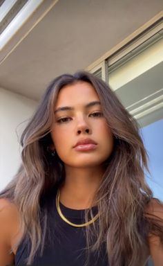 Hair Color For Tan Skin, Tan Skin, Aesthetic Hair, Hair Day, Dark Hair, Hair Highlights