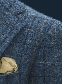 Channel boss vibes everyday with this refined Harris Tweed Gordon Blue Suit to look great in this new season. Crafted from pure wool, the suit is a stylish piece for your next elegant affair with a shade of blue that will help you charm your way through tedious tasks and an impeccable checks design that carries a timeless appeal. The suit will seamlessly blend together with your favorite shirt to create an eye catching ensemble. 
 
 Look Includes  Harris Tweed Gordon Blue Fabric  Two Button Jack Blue Tweed Jacket For Business Casual, Dapper Wool Suits For Workwear, Blue Tweed Blazer For Business, Tailored Blue Wool Suit, Blue Tailored Tweed Outerwear, Tailored Blue Tweed Outerwear, Dapper Winter Wool Suit, Blue Tweed Blazer With Notch Lapel, Blue Wool Suits For Work