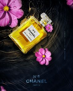 Perfume Product Manipulation Poster Designed with Photoshop Chanel Commercial, Perfume Poster, Perfume Product, Advertising Poster Design, Paris Perfume, Parfum Chanel, Chanel N° 5, Brand Advertising, Chanel Perfume