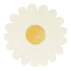 a white and yellow flower on a white background