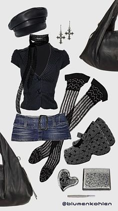 Post Grunge Outfits, Nana Outfit Ideas, Nana Clothes Aesthetic, Osaki Nana Outfit, Nana Style Outfits, Nana Core Aesthetic, Misa Inspired Outfit, Nana Style Fashion, Nana Aesthetic Outfit