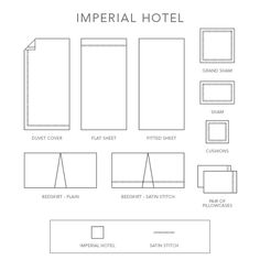 the imperial hotel floor plan is shown in black and white