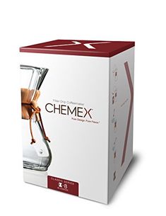 the chemex box is open and ready to be used