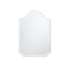 a white wall mirror on a white background