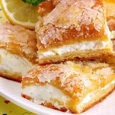 Lemon Cream Cheese Bars - Cook, Taste, Eat Layer Cake Au Chocolat, Lemon Dessert Recipes