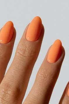 Aperol Spritz Nails, Pedi Nails, Cute Gel Nails, Prom Queens, Orange Nails, Manicure Y Pedicure