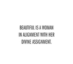 a woman in alignment with her divine assignment texting on the bottom right side of the image