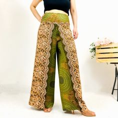 Palazzo Design, Palazzo Designs, Tall Plus Size, Thai Clothes, Summer Wraps, Palazzo Pant, Wide Leg Palazzo Pants, Ordinary Day, Beach Ready