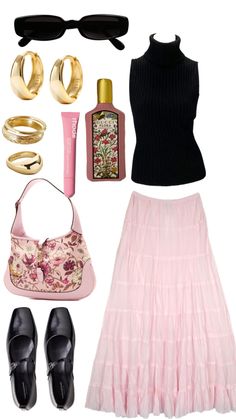 15 Celsius Outfit, Pink Skirt Outfit Ideas, Happy Spell, Southern Fits, Pink Skirt Outfit, Oxford Summer, Spring Sunglasses, Skirt Outfit Ideas, Mode Zara