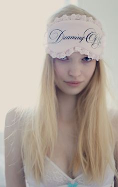 2013 Victoria Secret, Silk Sleeping Mask, Vampire Girlfriend, Coquette Hair, Fairy Face, Healing Flowers