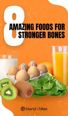 Strengthen your bones naturally by incorporating nutrient-rich foods into your diet. Dairy products like milk, cheese, and yogurt are excellent sources of calcium and vitamin D, essential for bone health. Leafy greens such as kale and spinach provide additional calcium and vitamin K, supporting bone formation. Learn more about essential foods for stronger bones at www.blendofbites.com. Food For Strong Bones, Bone Formation, Calcium And Vitamin D, Super Foods List, Best Superfoods, Sources Of Calcium, Kale And Spinach, Strong Bones