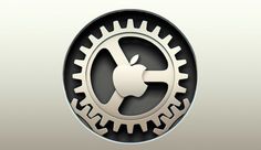 an apple logo is shown in this image