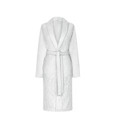 Women's terry robe "Michelle" looks not only cozy but also elegant. This model is made of high-quality combed cotton. Cotton products are practical and easy to care for. Terry jacquard weave fabric with single-strand loops gives the product extra softness. The lower part of the product is decorated with a classic Damascus ornament; the contrast of terry and smooth fabric in the lines of this pattern creates an exquisite relief. This magnificent and, at the same time, light model perfectly warms Terry Robe, Classic Image, Weave Fabric, Jacquard Weave, Terry Cloth, Damascus, Combed Cotton, Woven Fabric, Cotton Blend