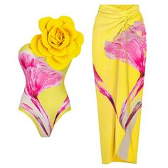 PRICES MAY VARY. 💗💗【2PCS Bikini and Cover up Beach Skirt Set for Women 】Two piece bikini set bathing suit cover ups for women. Women's retro floral printed one piece swimsuit bathing suit beach wear with cover up beach wrap skirt swimwear bikini cover-ups. Beautiful flower floral pattern, more than 13 styles to choose for chic look, self-tied bowknot straps sling swimsuit with skirt, ruffle one shoulder swimsuit with skirt, 3D petal flower straps swimsuit with skirt, gradient cut out swimsuit Hawaiian Clothes, Swimsuit With Cover Up, Flower Swimsuit, Vacation Swimwear, Swimsuit Skirt, Dancing Dress, One Shoulder Swimsuit, Swimsuits Outfits, Perfect Swimsuit