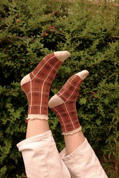 These are a fall essential for your sock drawer for sure! Versatile, timeless and classy.  SIZE: Approx. Women's 6-10 but made with lots of stretch!  Material: Cotton Polyester blend Brown Gifts, Fall Socks, Vintage Cottage Core, Autumn Street, Sock Drawer, Vintage Cottage, Accessories Vintage, Casual Socks, Socks And Hosiery