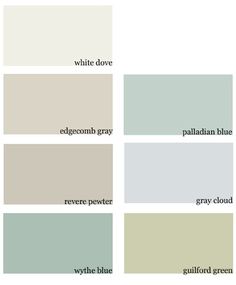 the different shades of gray and white are shown in this color palette, which is also available