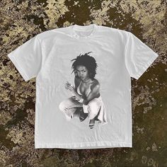 Leavers Shirt, Miseducation Of Lauryn Hill, Ex Factor, Artist Shirts, Lauryn Hill, Shirt Aesthetic, Shirt Design Ideas, Aesthetic Shirt, 90s Shirts