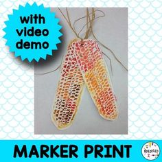 two corn on the cob with video demo for making an origami art project