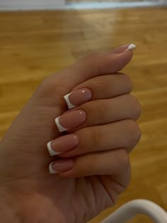 Ideje Za Nokte, Decent Nails, White Aesthetic Nails, White Nails French, Nails Fall Winter, Nails White French, Old Money Nails, Latina Nails, White French Nails