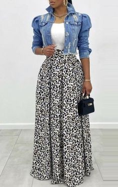 Modesty Outfits, Leopard Skirt, Modesty Fashion, Printed Maxi Skirts, Casual Chic Outfit, Lookbook Outfits, Modest Outfits, Printed Maxi Dress, Colorful Fashion