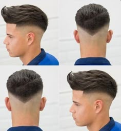 Trendy Mens Haircuts, Cool Mens Haircuts, Faded Hair, Men Haircut Styles, Top Hairstyles, Hair 2018, Mens Haircuts Fade, Corte De Cabelo Masculino, Mens Haircuts Short