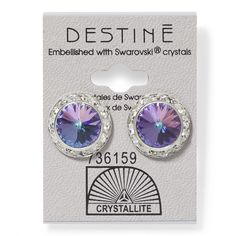 Destine VL RS Rivoli Crystal Earring Earrings For Sensitive Ears, Sally Beauty, Sensitive Ears, Piercing Jewelry, Crystal Earrings, Phone Ring, Piercings, Swarovski Crystals, Crystals