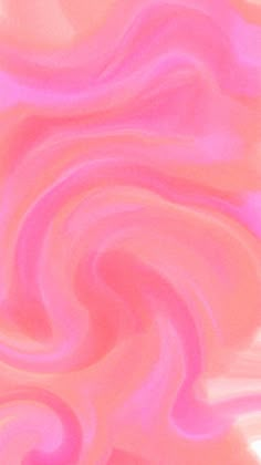 an abstract painting with pink and blue swirls