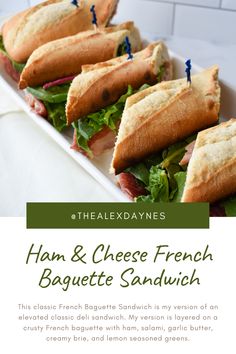 ham and cheese french baguette sandwich recipe