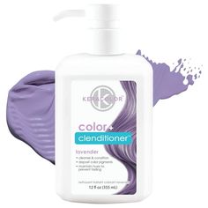 Keracolor Clenditioner Hair Dye in Lavender is a semi-permanent color depositing conditioner that imparts a soft, dreamy lavender hue while providing essential conditioning benefits. This 12 oz bottle is ideal for those seeking a gentle yet striking color transformation, offering a pastel lavender shade that enhances your hair’s natural beauty. Its dual-action formula delivers both vibrant color and deep hydration, leaving your hair looking radiant and feeling silky. Keracolor Clenditioner, Silver Lavender Hair, Color Depositing Conditioner, Revlon Colorsilk, Pastel Lavender, Semi Permanent Hair Color, Lavender Hair, Permanent Hair Color, Lavender Color