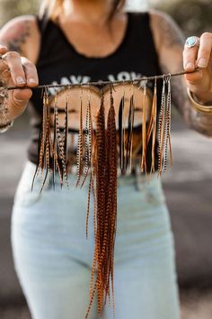 Freebird Feather Earrings – Waylon + Willie Boutique Boho Feather Earrings, Long Feather Earrings, Diy Feather Earrings, Diy Leather Feather Earrings, Feather Earrings Diy, Hair Feathers, Native Earrings, Handmade Leather Jewelry, Leather Ideas