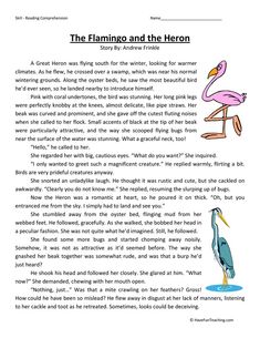 the flamingo and the heron book page