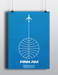 an airplane is flying over the globe with text pan am global destinations, global adventures