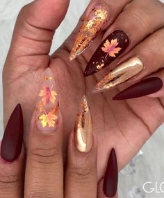 30+ Fall Nail Art Ideas and Smokin' Autumn Colors 2024 - HubPages November Nail Designs, Thanksgiving Nail, November Nails, Fall Gel Nails, Fall Nail Art Designs, October Nails, Nice Nails, Villa Park, Her Nails