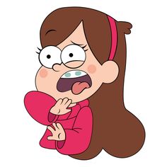 Disgusted Expression Drawing, Disgusted Face Drawing, Gravity Falls Mabel, Facial Expressions Drawing, Mermaid Stories, Disgusted Face, Cartoon Crazy, Mabel Pines, Gravity Falls Art