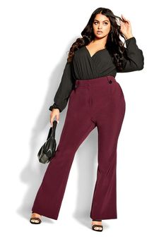 Sleek Outfit, Plus Size Work, Chic Pants, Crisp White Shirt, Tunic Tank Tops, Plus Size Pants, Chic Woman, City Chic, Work Attire