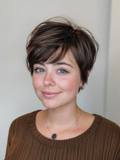 Pixie With Curtain Bangs, Pixie Bob With Bangs, Pixie With Bangs, Pixie Cuts For Fine Hair, Short Hair Long Bangs, Short Choppy Haircuts, Chic Short Hair, Shaggy Long Hair, Oval Face Haircuts