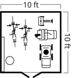 the floor plan for an apartment with one bedroom and two bathrooms, including a bathroom