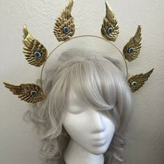 Customized Seraphim Ophanim Eyes Biblically Accurate Angel Festival Halloween Costume Crown Headband Halo - Etsy Angel Aesthetics, Biblically Accurate Angel, Angel Accessories, Biblically Accurate, Angel Halo, Winged Eye, Festival Costume, Halo Headband