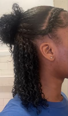 Natural Hair Styles Quick, Natural Hair Styles Black Women 4c, Natural Braid Styles For Black Women, B2s Hairstyles, Curly Protective Hairstyles, Medium Length 4b Natural Hairstyles, Braids Into Ponytail Natural Hair, 4b Hairstyles Medium, Natural Quick Hairstyles