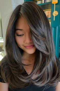 25 Trendy Layered Haircuts and Hairstyles You Must Try in 2023 Hair Cuts For Small Face Shape, Cute Girls Haircuts, Mid Length Hair With Layers Side Part, Hair Cuts For Girls, Girls Hair Cut, Haircut For Girl, Hair Cut For Girls, Girls Haircut, Haircuts For Girls