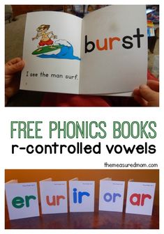 free phonics books for children to read and practice their english / spanish words