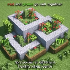 Minecraft Garden, Mc Builds, Minecraft House Plans, Minecraft Farm, Minecraft Modern