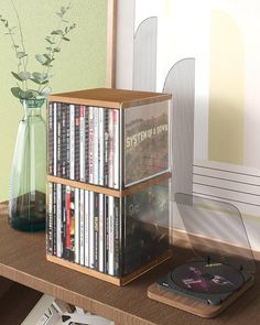 Amazon.com: AREAJD Retro Walnut-colored MDF CD Holder Desk Rack Organizer, Cute Holds 30 CD Case, Cd Holder Stand, CD Storage/Shelf/Tower/Stand Dollar, Fit for Theatre Room : Electronics Desk Rack, Cd Stand, Cd Organization, Dvd Rack, Cd Shelves, Cd Rack, Music Corner, Cd Holder