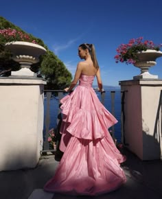 Pink Tube Top, Satin Ball Gown, Party Fits, Princess Gown, Effortlessly Chic Outfits, Ball Gowns Evening, Glam Dresses, Luxury Dress