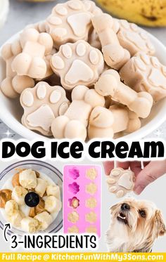 an image of dog ice cream recipe for dogs