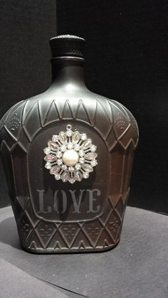 a bottle with the word love written on it