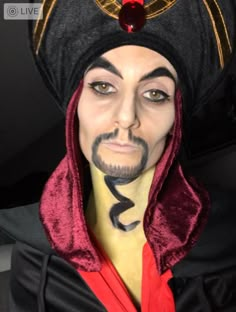 Aladdin Inspired Makeup, Aladdin Genie Makeup, Iago Aladdin Makeup, Jafar Makeup Female, Aladdin Jr Makeup, Jafar Makeup, Aladdin Makeup, Jafar Aladdin