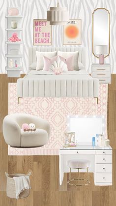 Bedroom Inspirations Preppy, Comfy Room Ideas, Room Organization Bedroom, Pinterest Room Decor